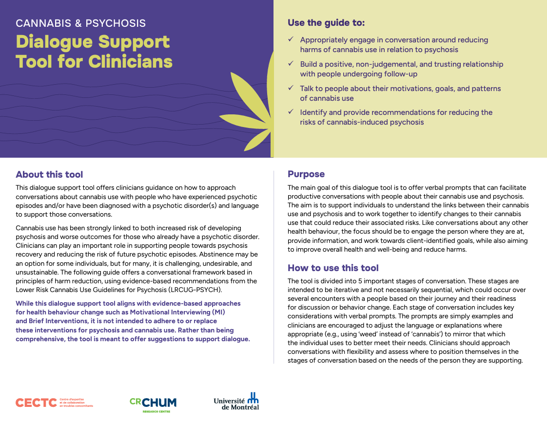 Dialogue Support Tool for Clinicians